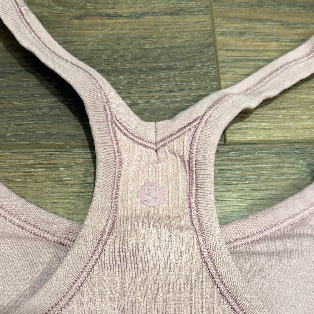 Pink Lululemon Ribbed Tank Top - Picture 2 of 3
